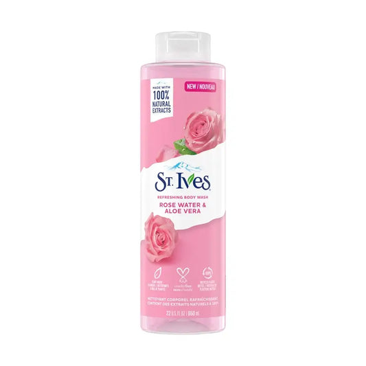 St.Ives Refreshing Rose Water & Aloe Vera Body Wash 473ml