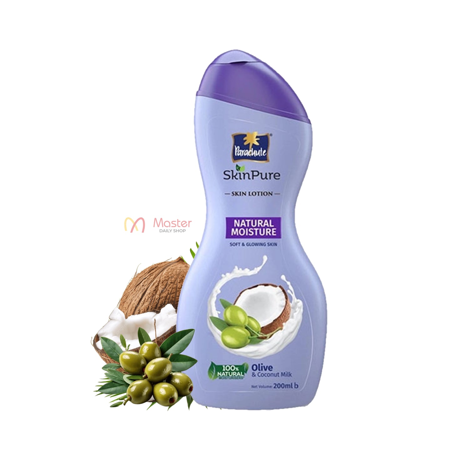 Parachute SkinPure Skin Lotion Natural Moisture Olive & Coconut Milk 300ml