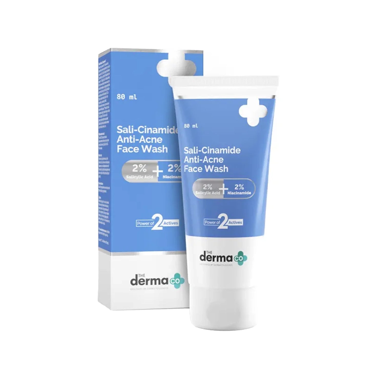The Derma Co Sali-Cinamide Anti-Acne Face Wash with 2% Salicylic Acid and 2% Niacinamide - 80ml
