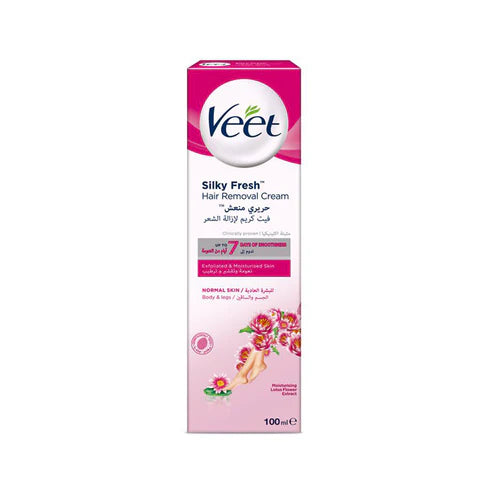 Veet Silky Fresh Hair Removal Cream Body & Lags For Normal Skin 100ml
