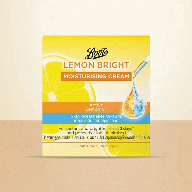 Boots Lemon Bright Moisturising Cream 100ml