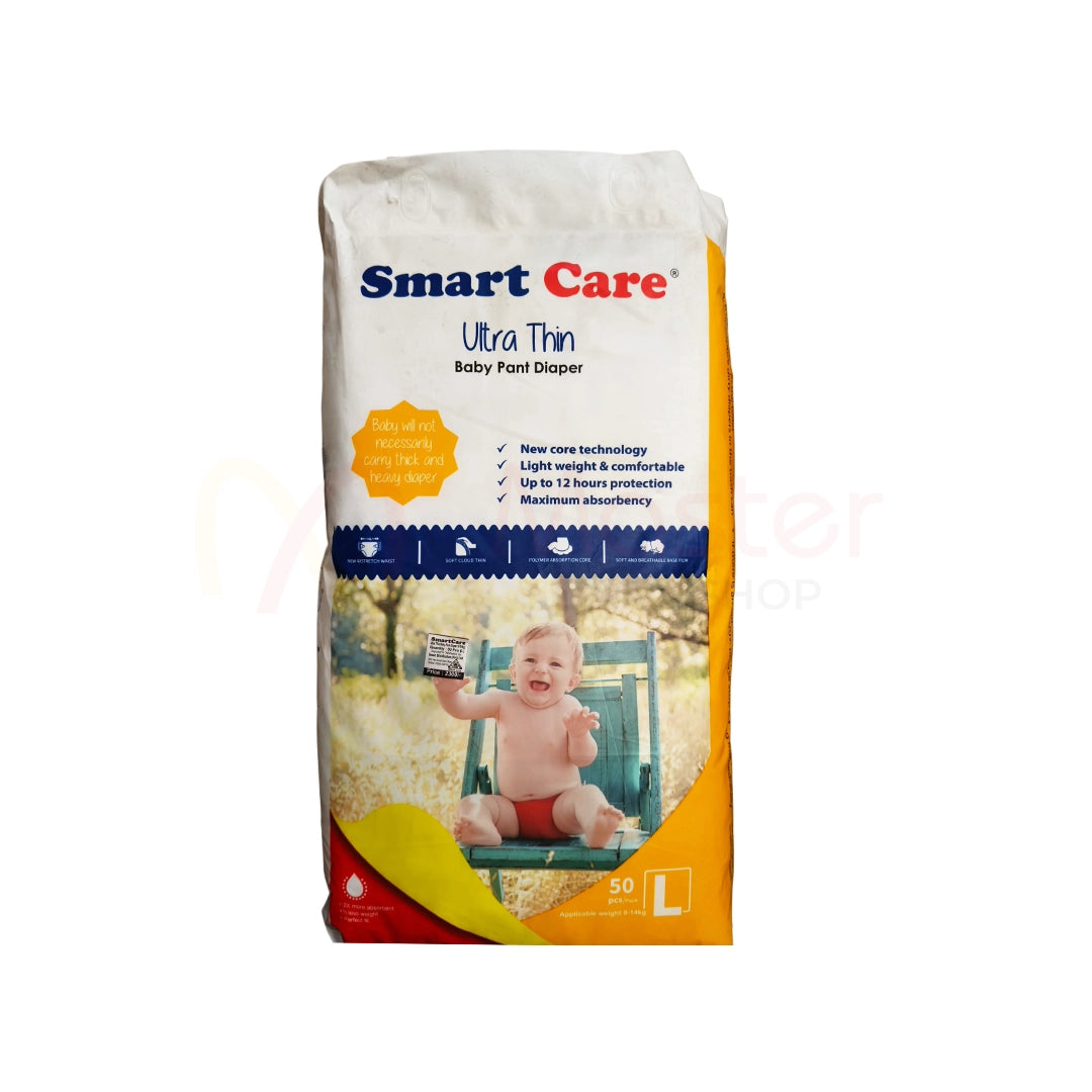 Smart Care Ultra Thin Baby Pant Diaper L (9-14 Kg) 50 Pcs