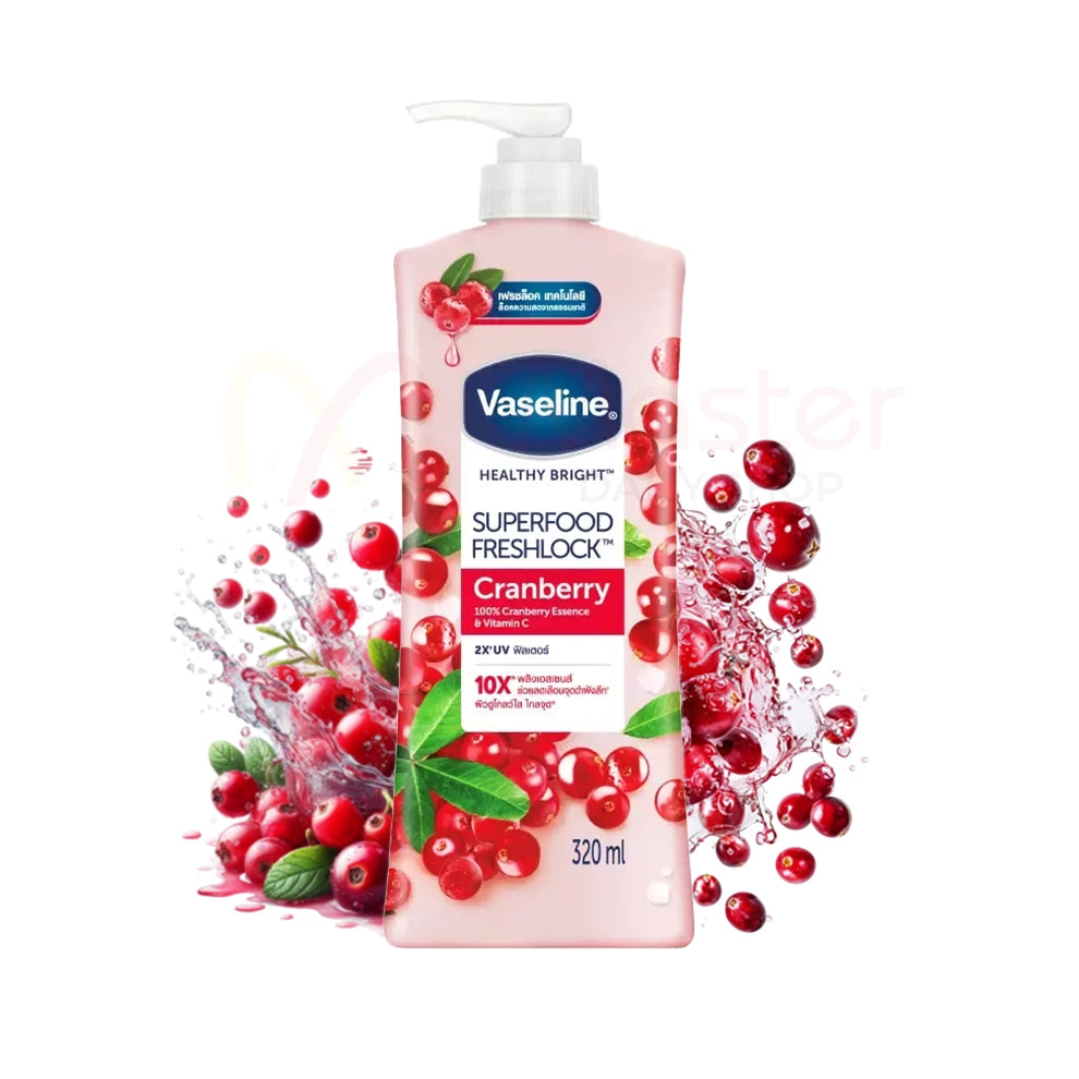 Vaseline Healthy Bright Superfood Freshlock Cranberry Body Lotion 500ml