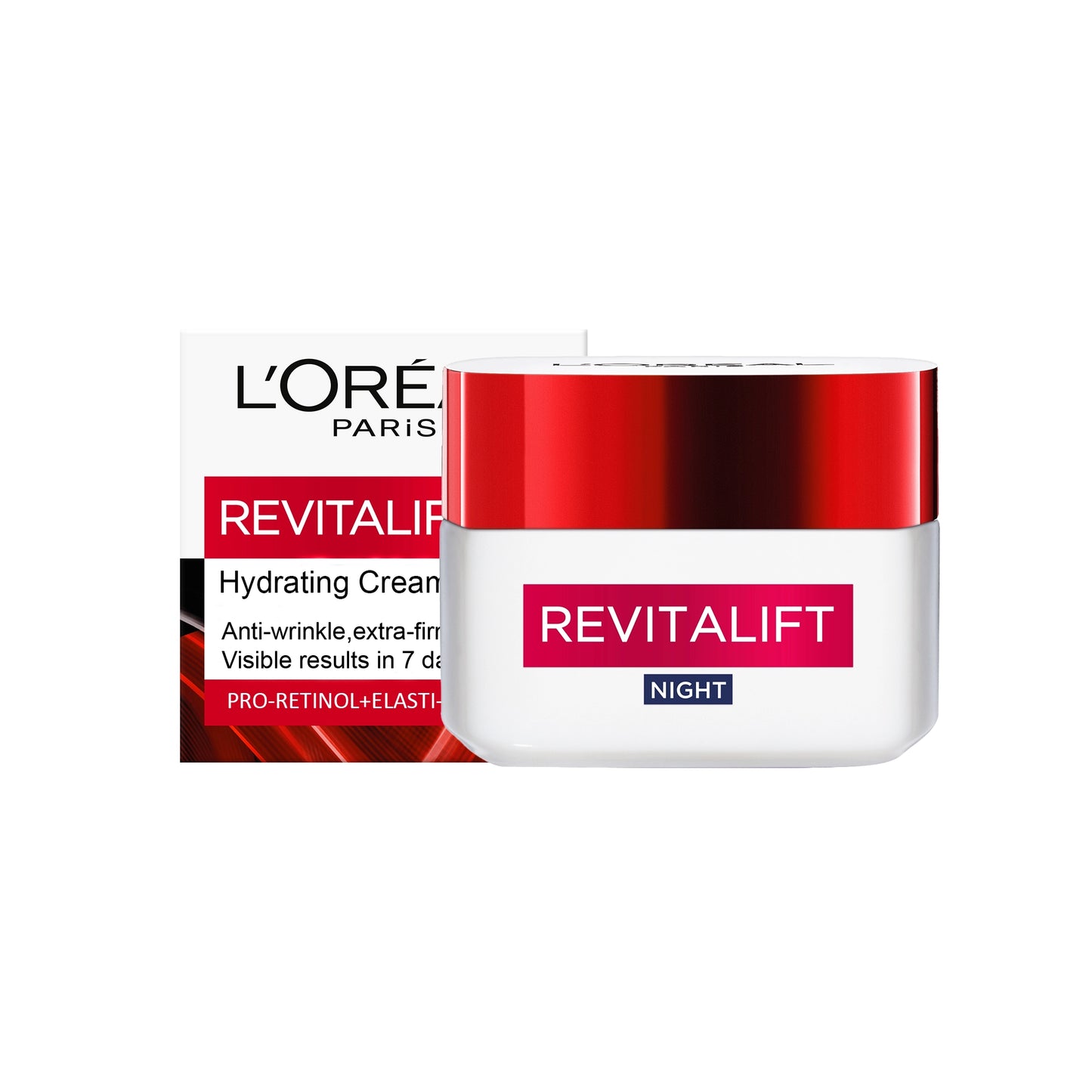 Loreal Revitalift Hydrating Night Cream Anti Wrinkle Pro-Retinol and Elasti-Peptides 50ml