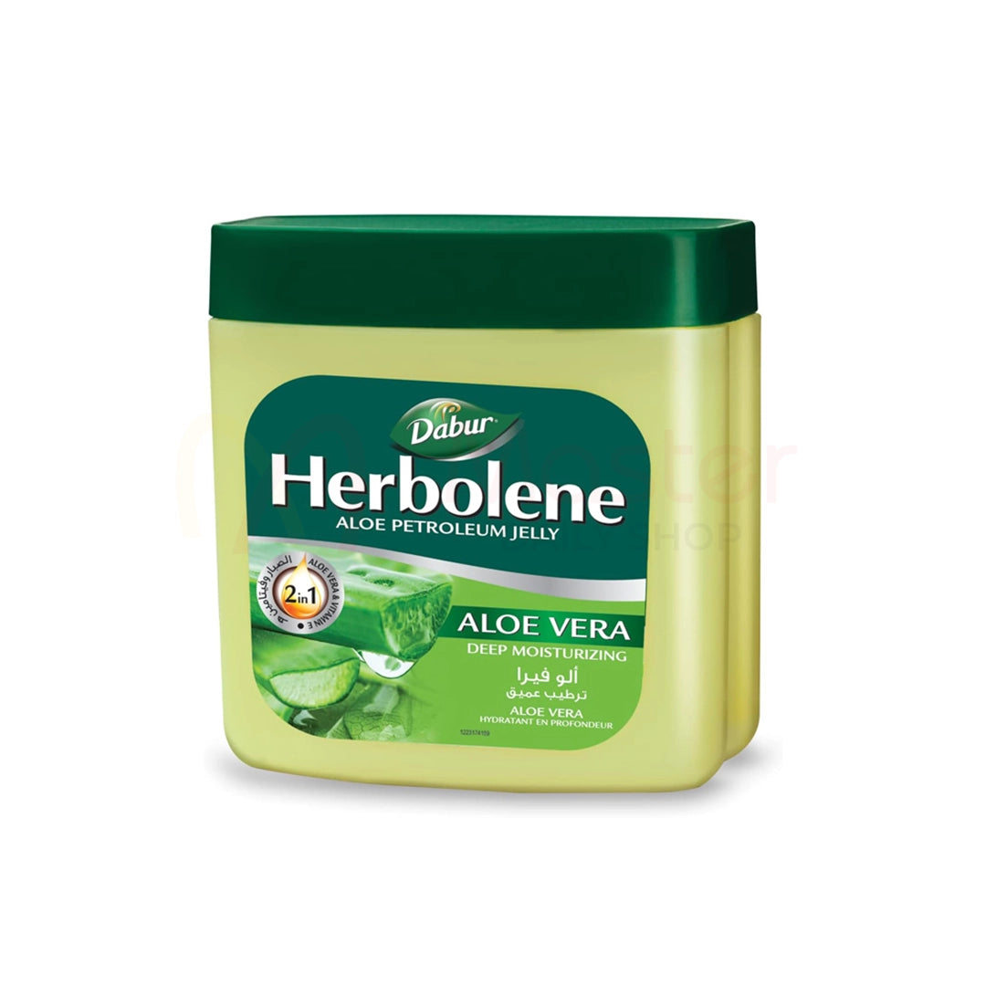Dabur Herbolene Aloe Petroleum Jelly 2 In 1 With Aloe Vera And Vitamin E 425ml