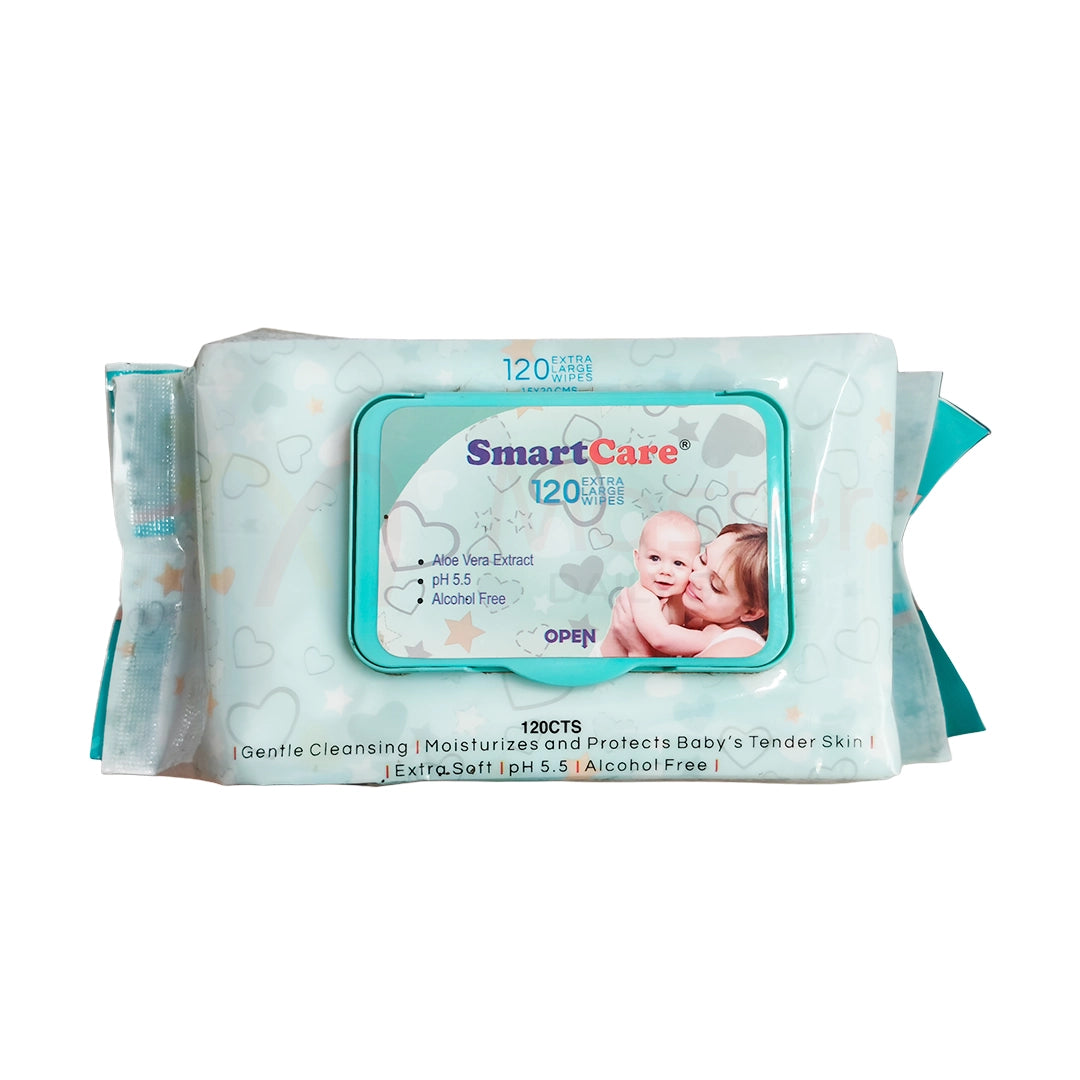 SmartCare Wet Wipes with Fliptop 120 Pcs