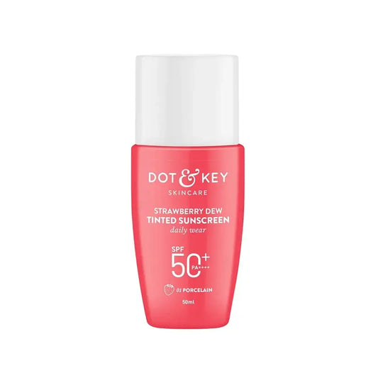 Dot & Key Strawberry Dew Tinted Sunscreen SPF 50+ Pa++++ - 01 Porcelain 50ml