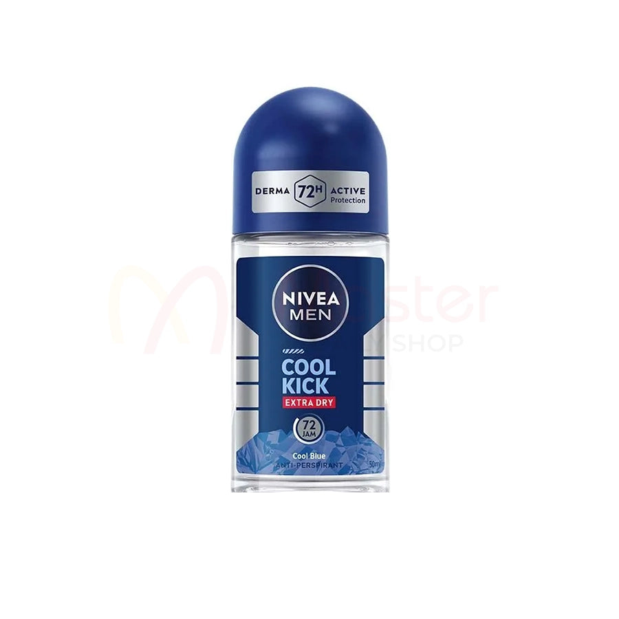 Nivea Men Cool Kick Extra Dry 72H Anti Perspirant Deodorant Roll on 50ml