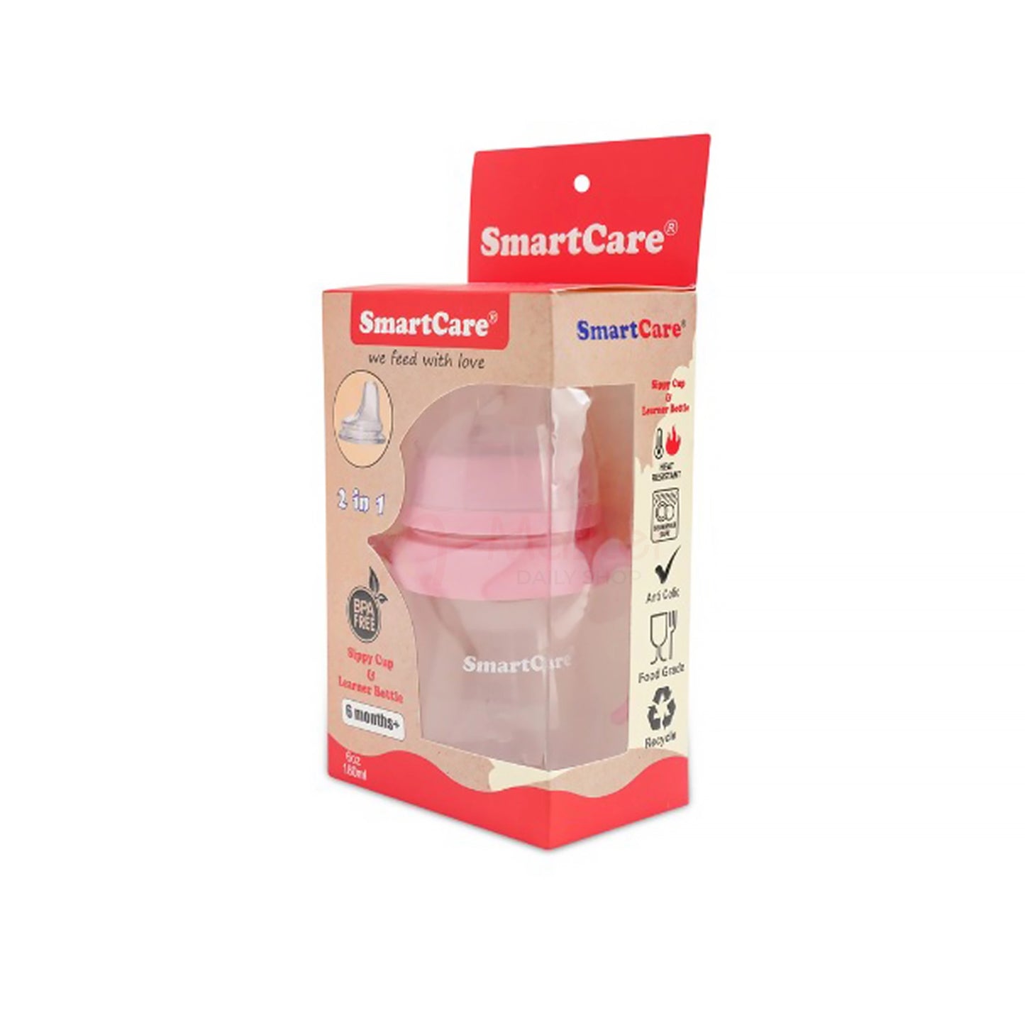 Smart Care Sippy Cup & Learner Bottle 6+months 180ml