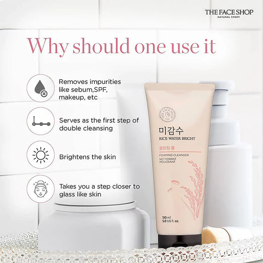 The Face Shop Rice Water Bright Facial Cleanser 50 ml