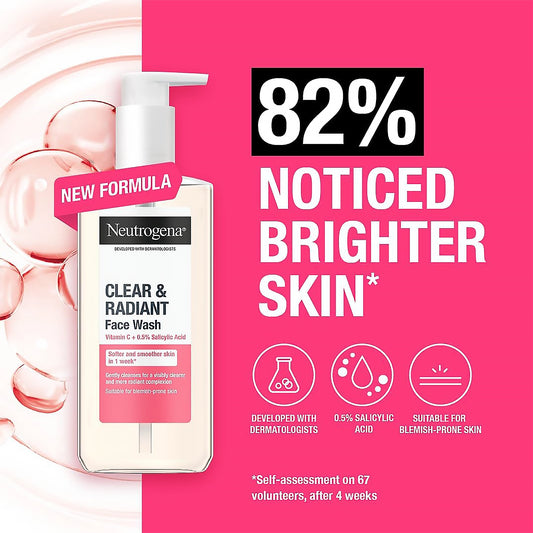 Neutrogena Clear & Radiant Facial Wash 200ml