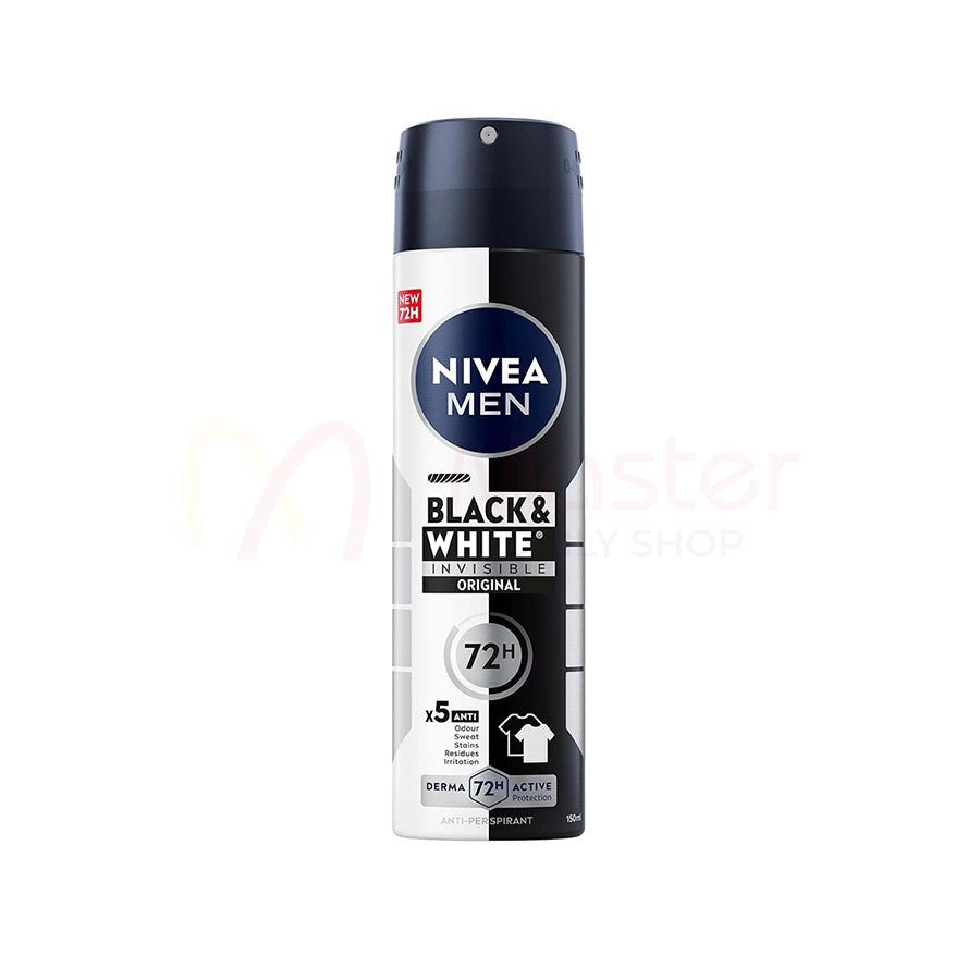 NIVEA MEN Black & White Invisible Body Spray 150ml