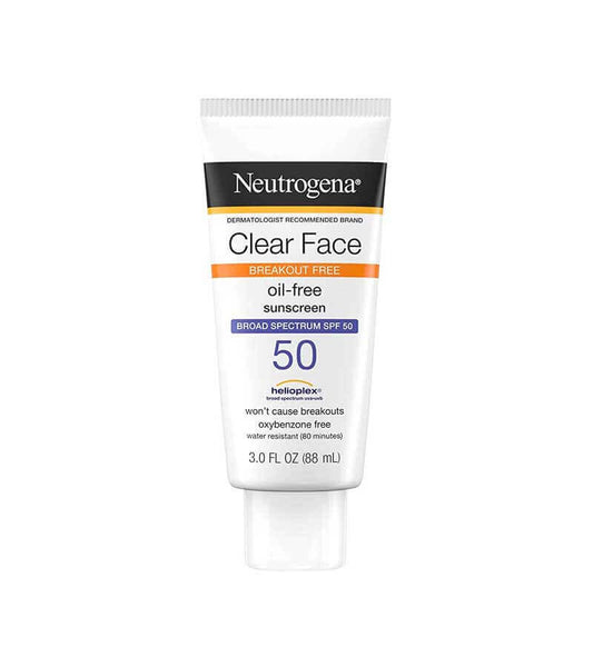 Neutrogena Clear Face Oil-Free Sunscreen SPF50 88ml