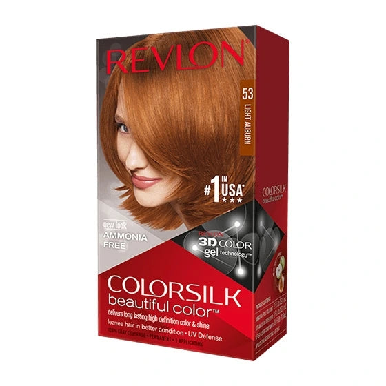 evlon Color Silk Beautiful Color - 53 Light Auburn 59.1ml