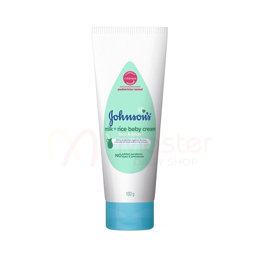 Johnson's Milk + Rice Baby Cream for Face & Body-100g