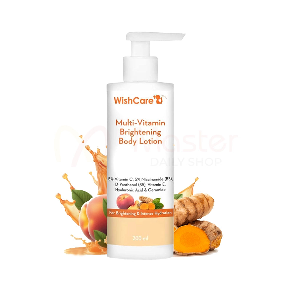 WishCare Multi-Vitamin Brightening Body Lotion with 5% Vitamin C & 5% Niacinamide 200ml