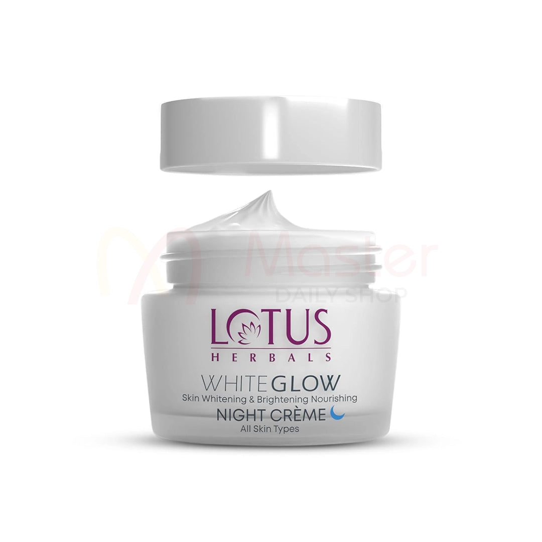 Lotus Herbals White Glow Skin Whitening and Brightening Nourishing Night Creme 60gm
