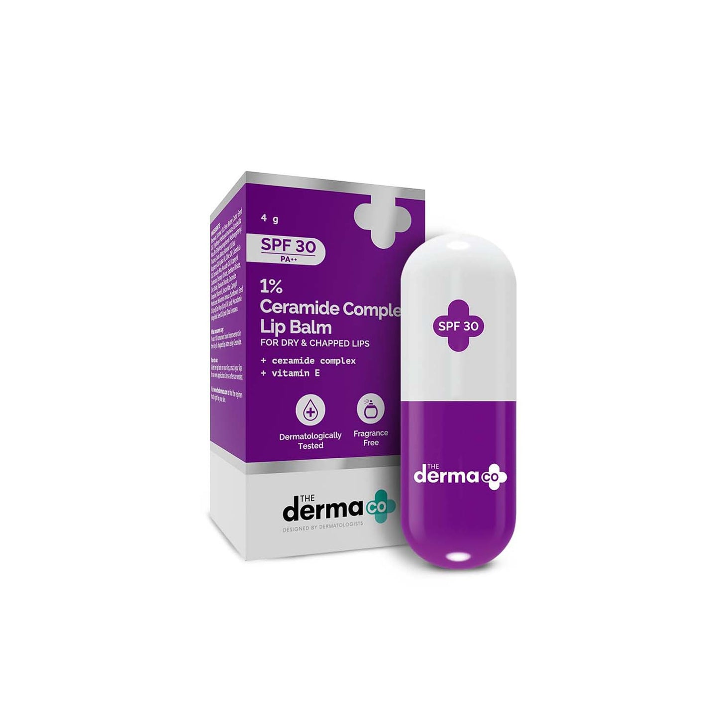 The Derma Co 1% Ceramide Complex Lip Balm SPF30 PA++ 4g