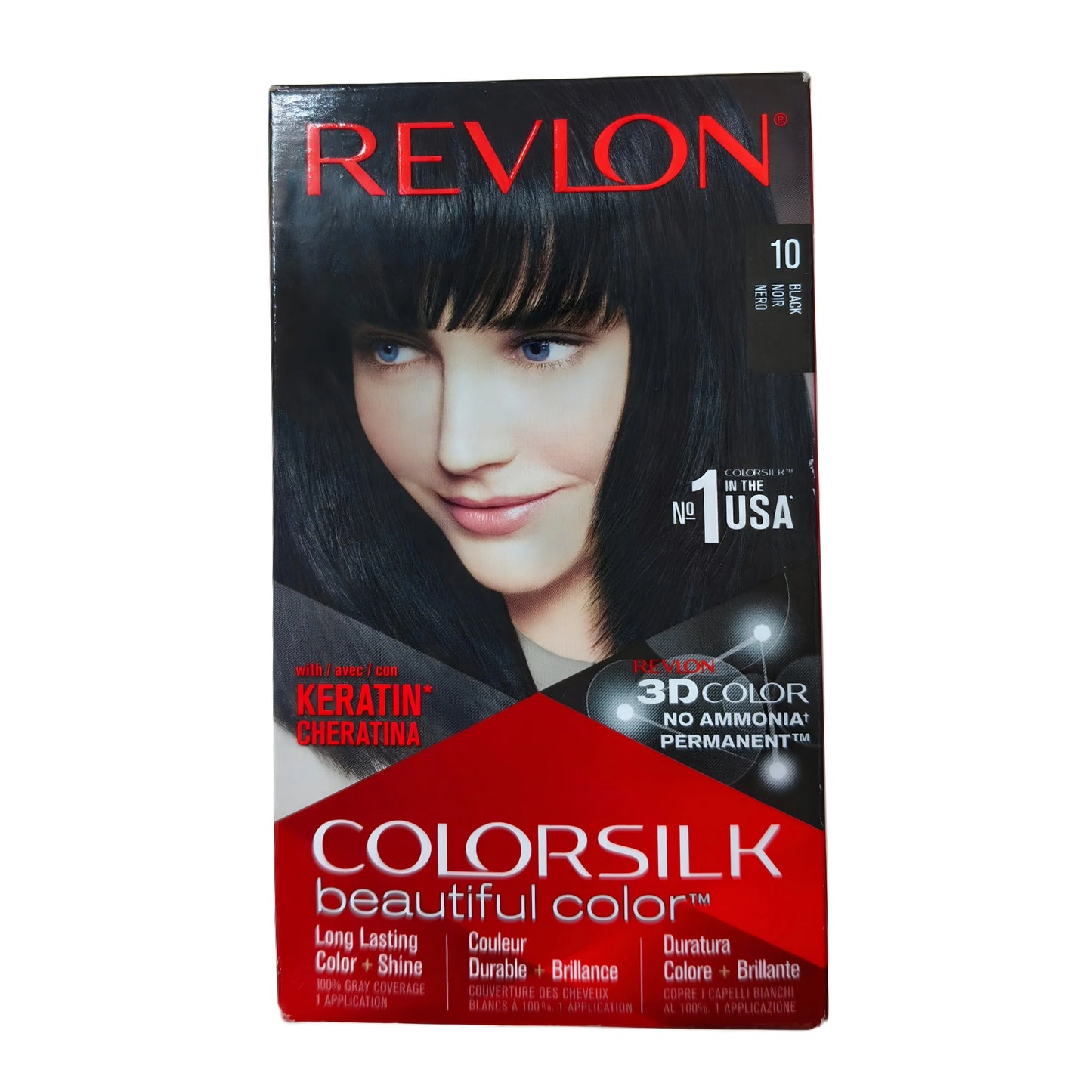 Revlon Color Silk Beautiful Hair Color -10 black 59.1ml