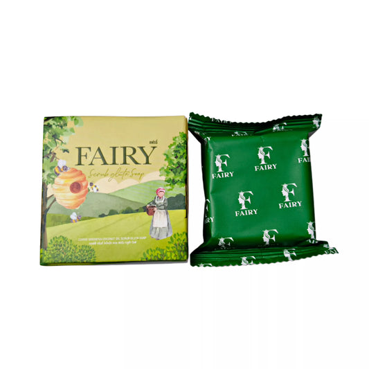 Fairy Coffee Green tea Coconut Oil Scrub Gluta Soap (60g)