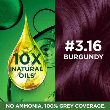 Garnier Color Naturals Creme Riche Hair Color (70ml+60g) - 3.16 Burgundy