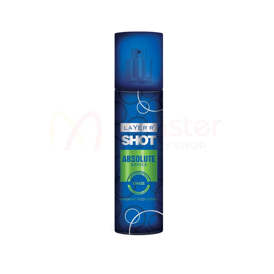 Layerr Shot Absolute Series Craze Body Spray For Men 135ml