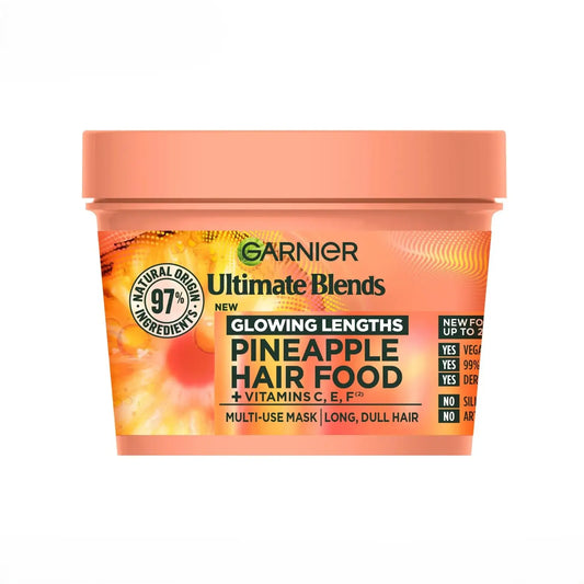 Garnier Ultimate Blends Glowing Lengths Pineapple  Hair Food 3in1 Hair Mask Treatment 400ml