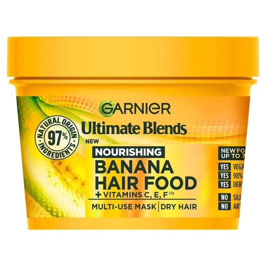 Garnier Ultimate Blends Hair Food Banana 3-In-1 Dry Hair Mask 390ml