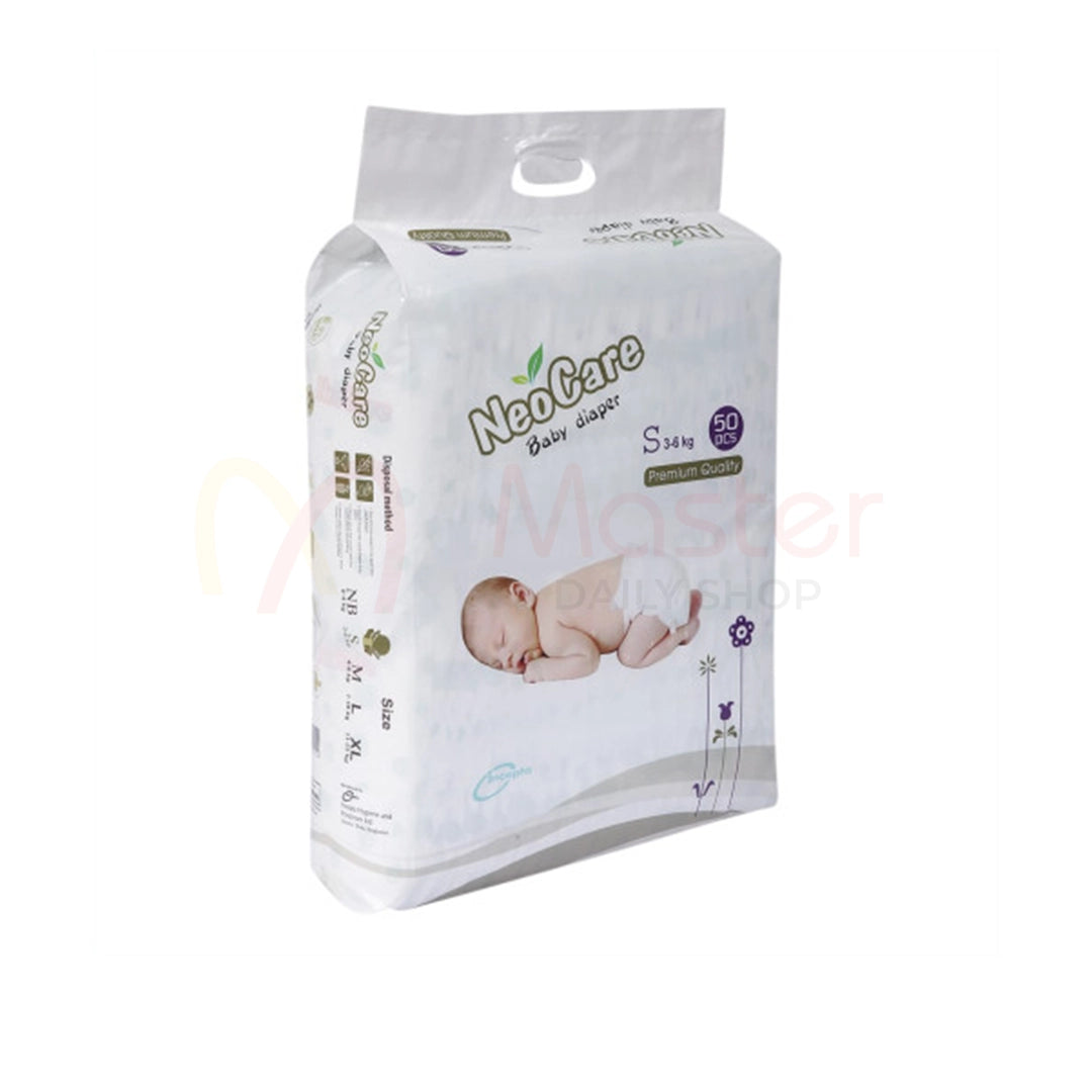 Neocare Premium Belt System Baby Diaper (S) 3-6 Kg 50 Pcs