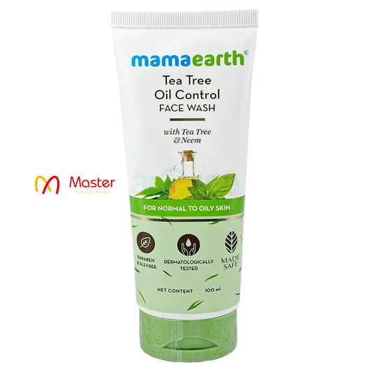 Mamaearth Tea Tree Oil Control Face Wash with Tea Tree & Neem for Normal to Oily Skin - 100ml