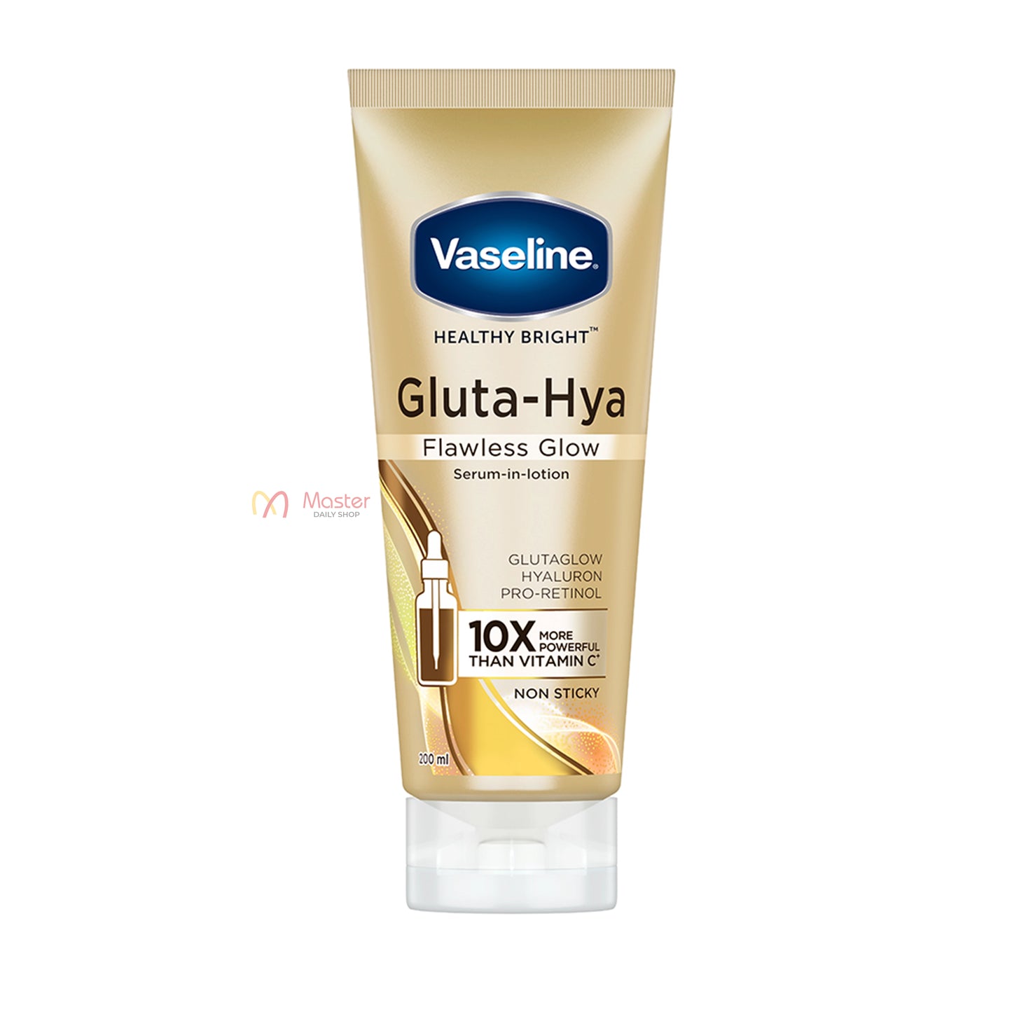 Vaseline Gluta Hya Flawless Glow Serum in Lotion 200ml