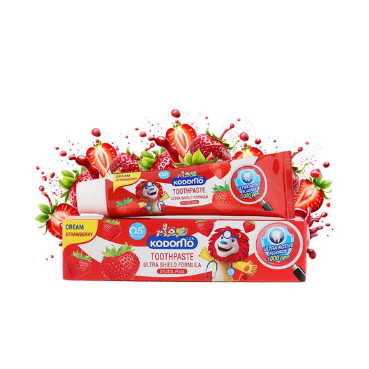 Kodomo Strawberry Cream Ultra Shield Formula Toothpaste for Kids (0.5+ Years) 40g