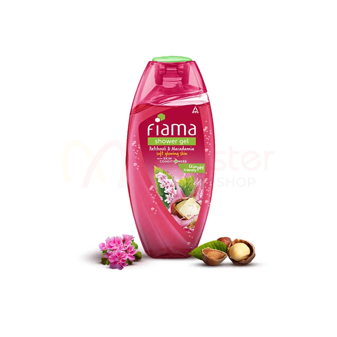 Fiama Patchouli & Macadamia Shower Gel With Skin Conditioners for Soft Glowing Skin 250ml
