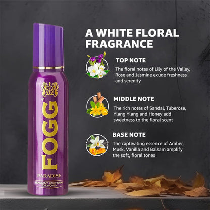 Fogg Paradise Fragrant Body Spray For Women 120ml