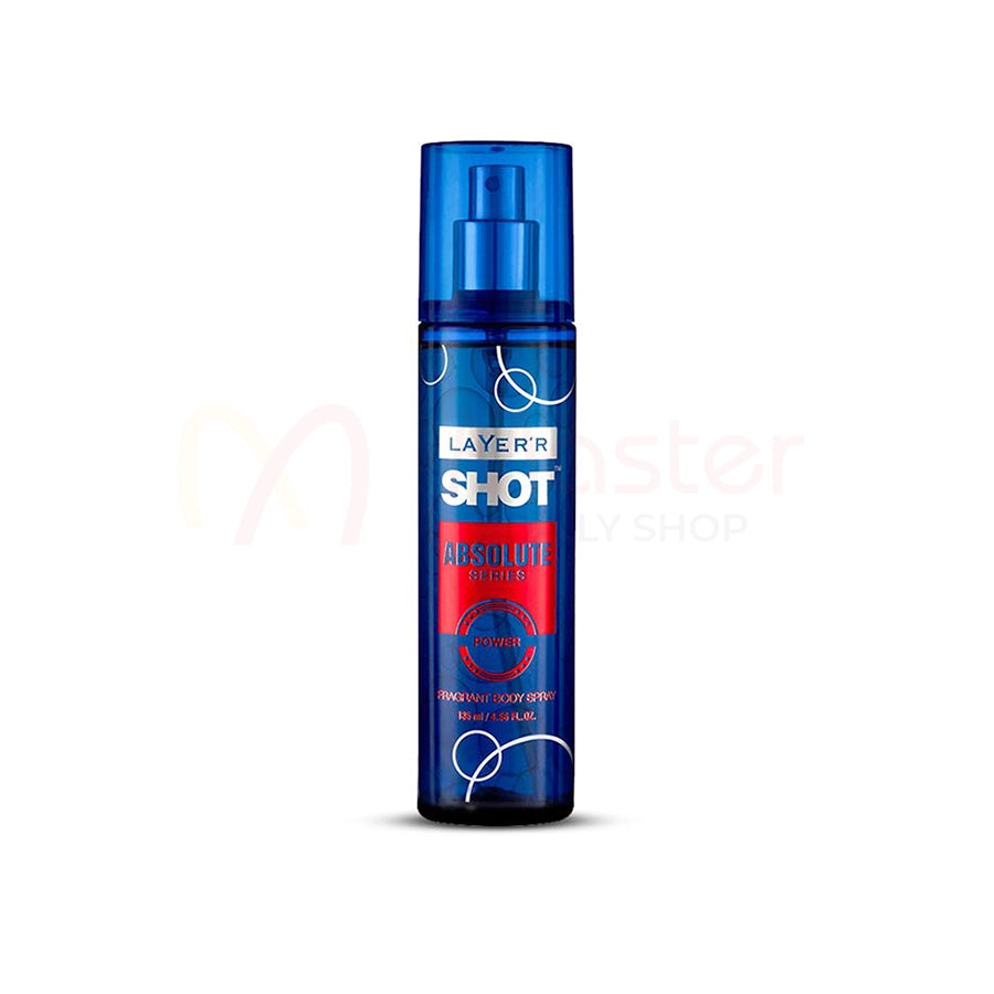 Layerr Shot Absolute Series Power Body Spray For Men 135ml