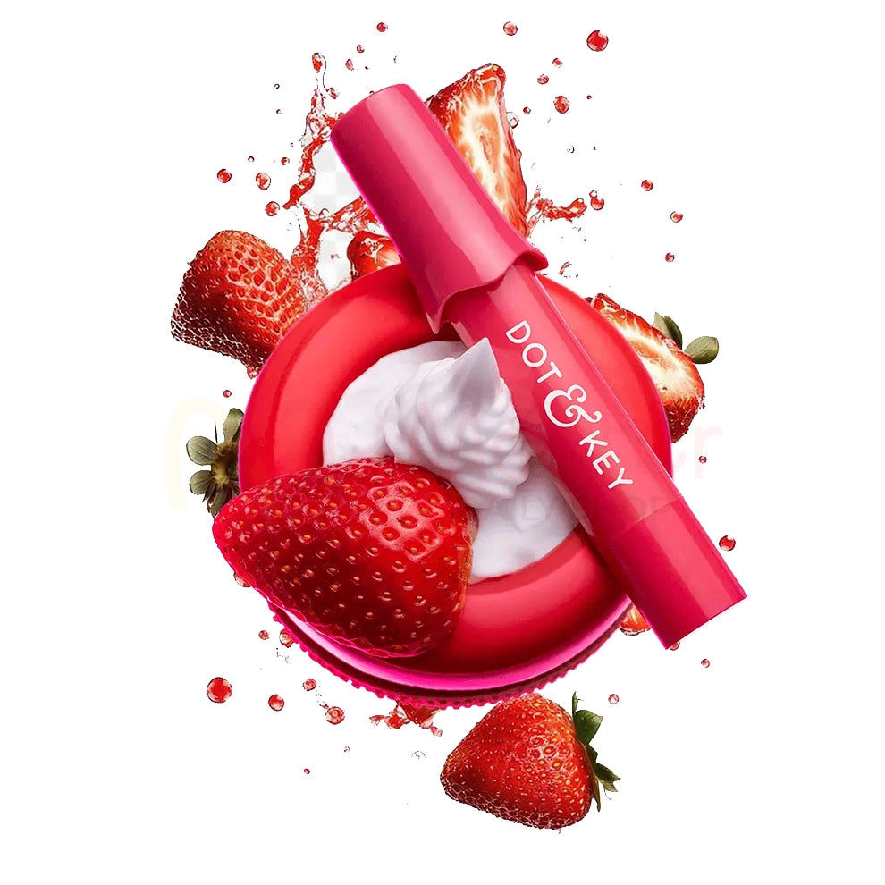Dot & Key Meltie Lip Balm SPF 50+ with 2% Kojic - Strawberry Glaze (4gm)