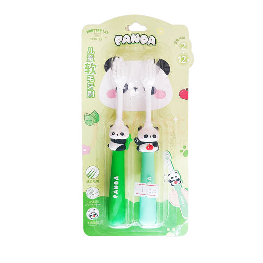 Monstro Lab Panda Toothbrush For Kids 2pcs