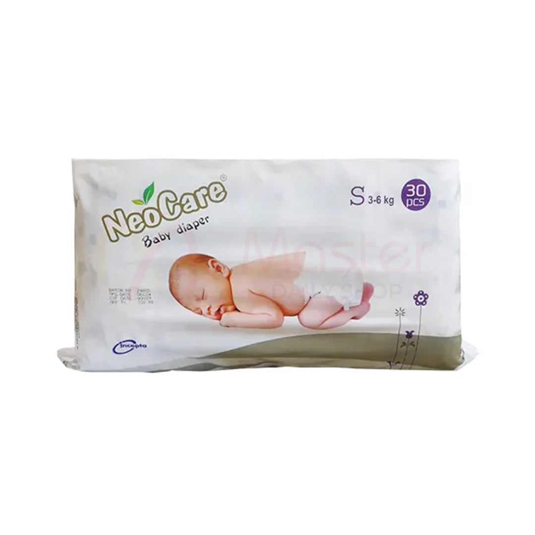 Neocare Premium Belt System Baby Diaper (S) 3-6 kg (30 Pcs)