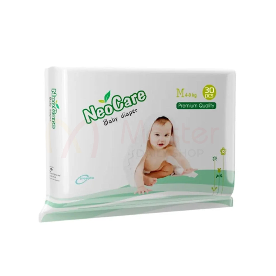 Neocare Premium Belt System Baby Diaper (M) 4-9kg (30pcs)