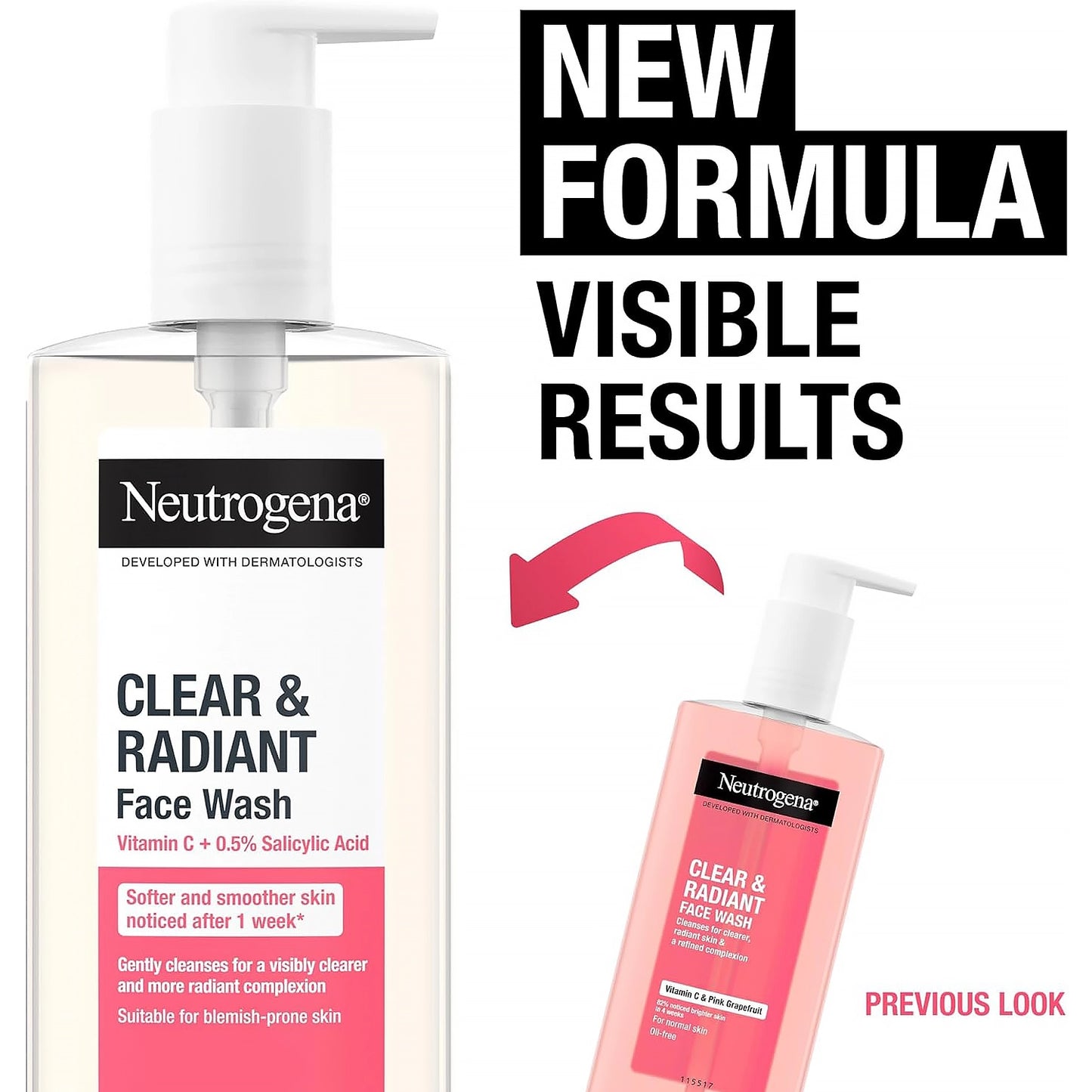 Neutrogena Clear & Radiant Facial Wash 200ml