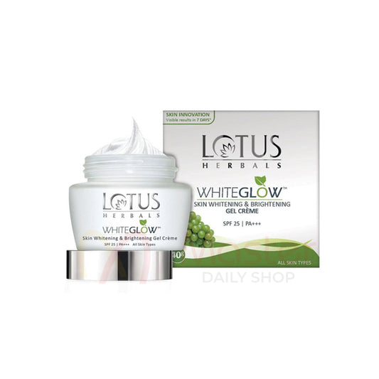 Lotus Herbals WhiteGlow Skin Whitening And Brightening Gel Face Cream with SPF-25. 35g