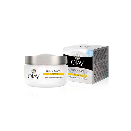 Olay Natural Aura Glowing Radiance Day Cream SPF15 with Mulberry Extract 50g