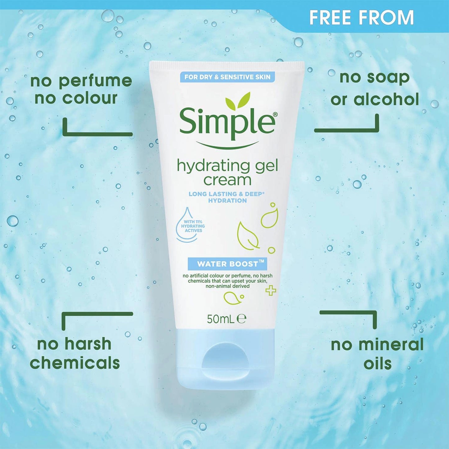 Simple Water Boost Hydrating Gel Cream 50ml