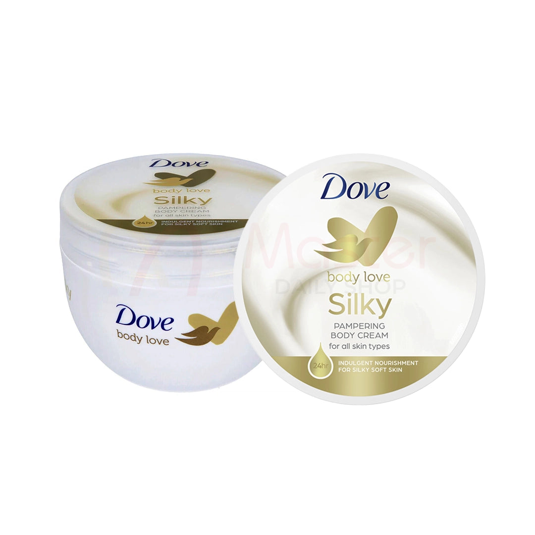 Dove Body Love Silky Pampering Body Cream for All Skin Types 300ml