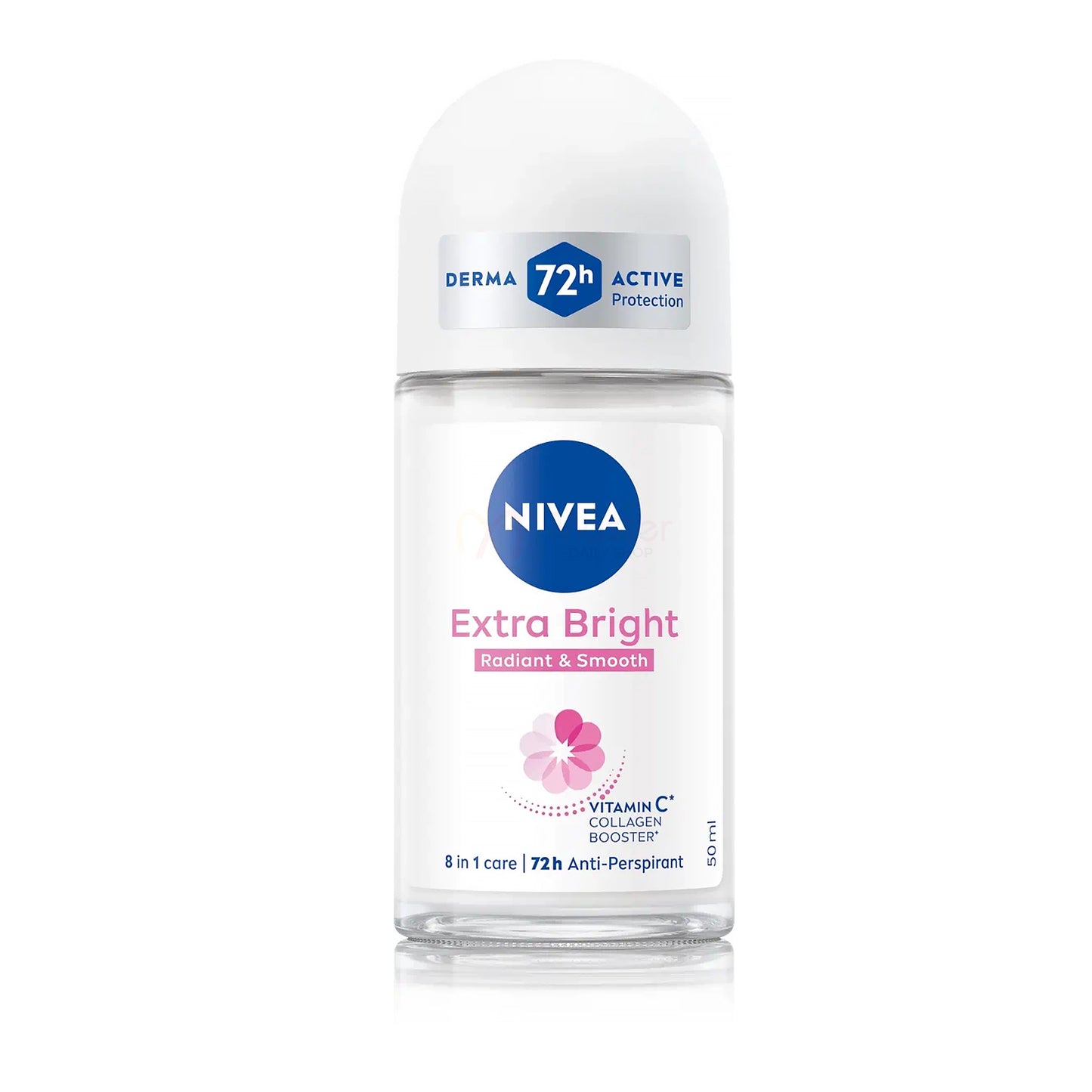 Nivea Extra Bright Radiant & Smooth 72H Anti Perspirant Deodorant Roll on for Women 50ml