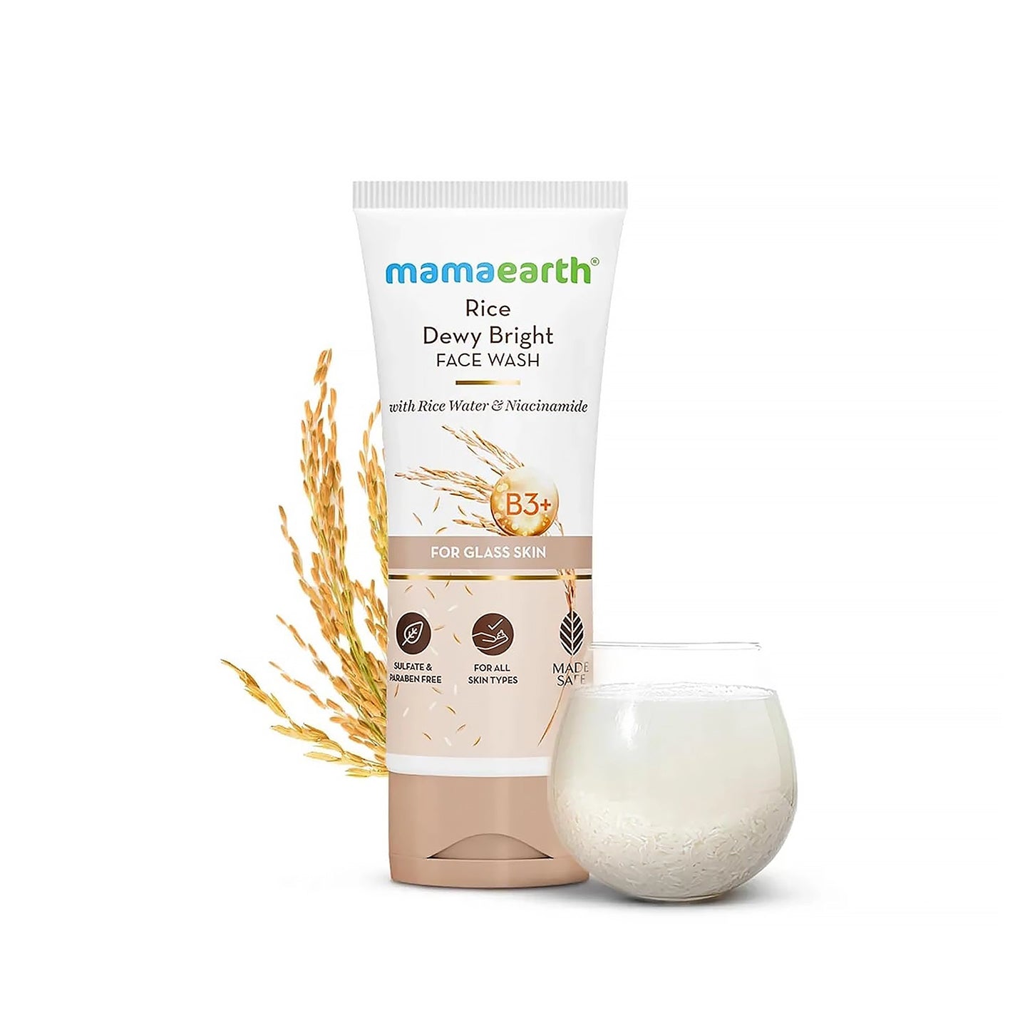 Mamaearth Rice Dewy Bright Face Wash 100ml