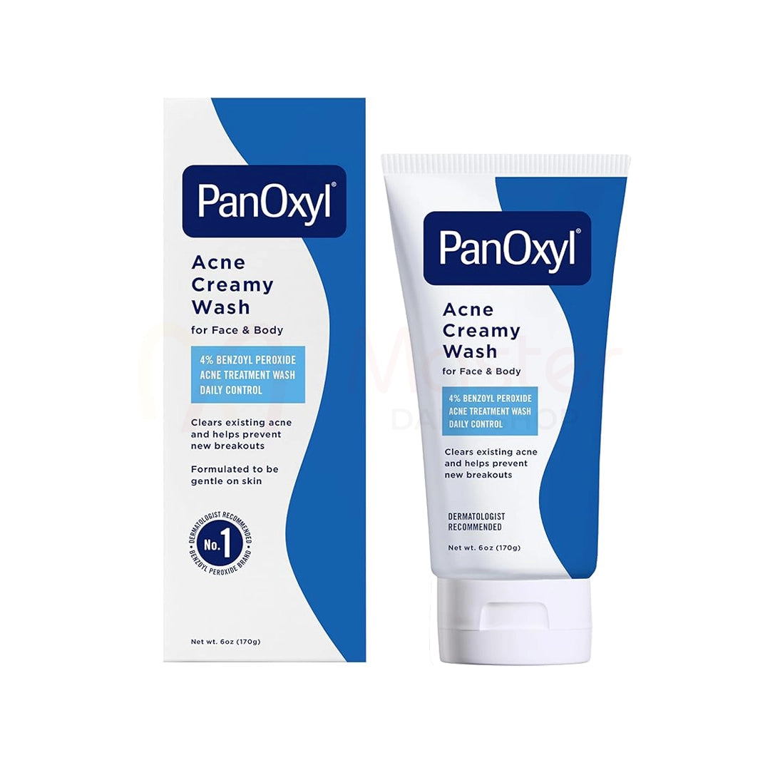 PanOxyl Acne Creamy Wash with 4% Benzoyl Peroxide Daily Control 170gm