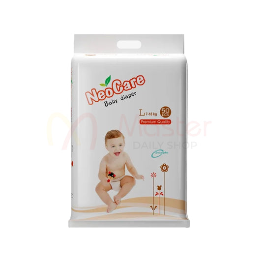 Neocare Premium Belt System Baby Diaper (L) 7-18 kg 50 Pcs