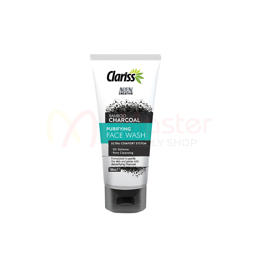 Clariss Men Creative Bamboo Charcoal Purifying Face Wash 100ml