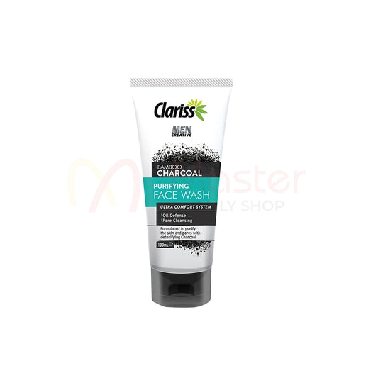 Clariss Men Creative Bamboo Charcoal Purifying Face Wash 100ml